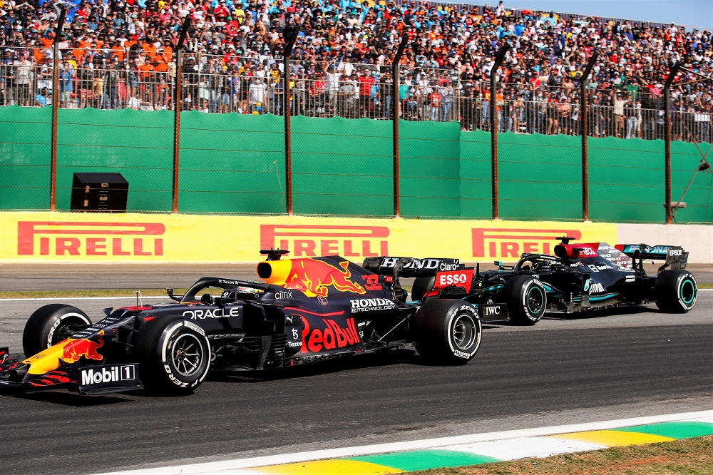 Verstappen & Hamilton at 2021 Brazil GP
