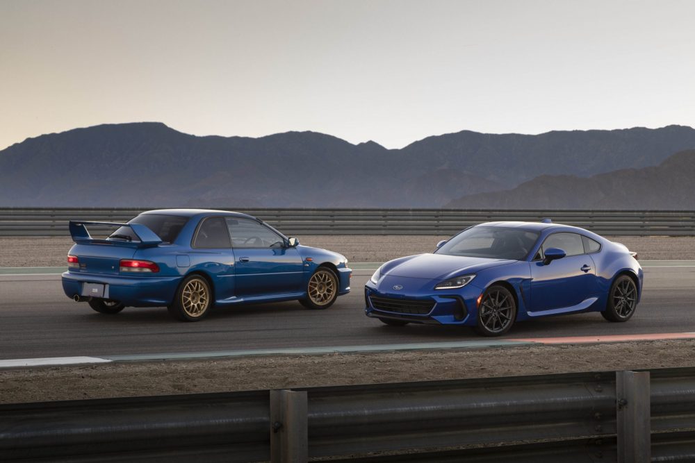 2022 Subaru BRZ front and back