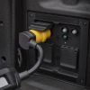 Ford F-150 Lightning 120-volt outlets with adapter for vehicle-to-vehicle EV charging