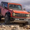 2022 Ford Bronco Raptor descending rocks