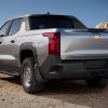 Rear side view of 2024 Chevrolet Silverado EV WT