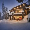 2022 Ford F-150 Lightning with Intelligent Backup Power lighting a home after a blizzard