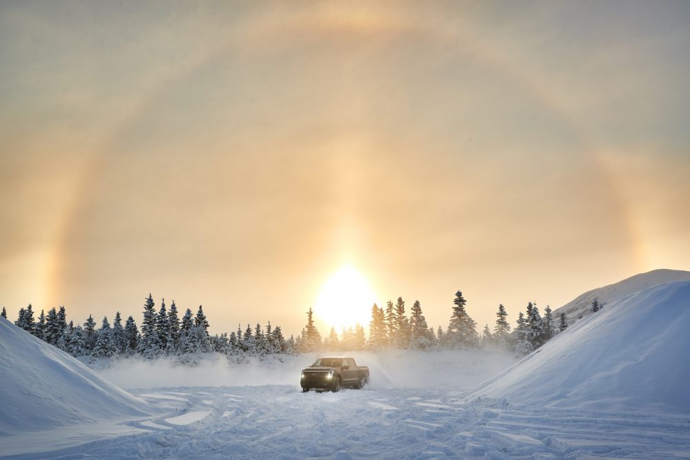 2022 Ford F-150 Lightning tests in extreme weather and temperatures in Alaska