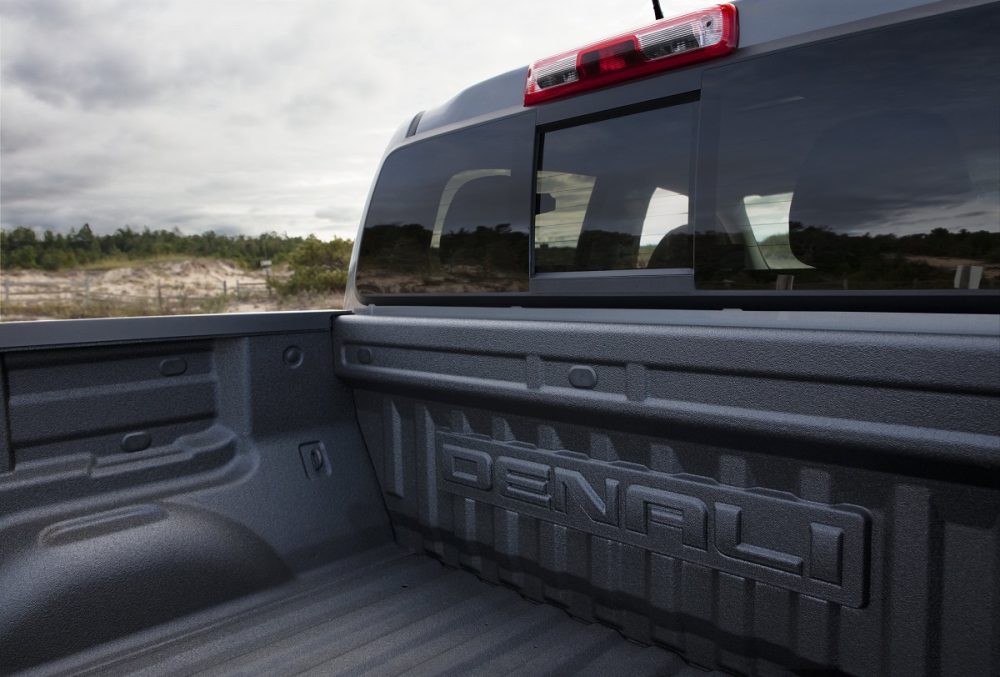 Close-up of 2022 GMC Canyon Denali bed