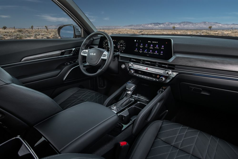 Interior view of the 2023 Kia Telluride