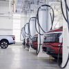 Ford F-150 Lightnings at Rouge Electric Vehicle Center