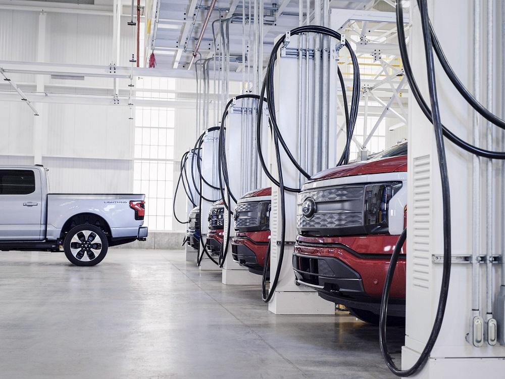 Ford F-150 Lightnings at Rouge Electric Vehicle Center