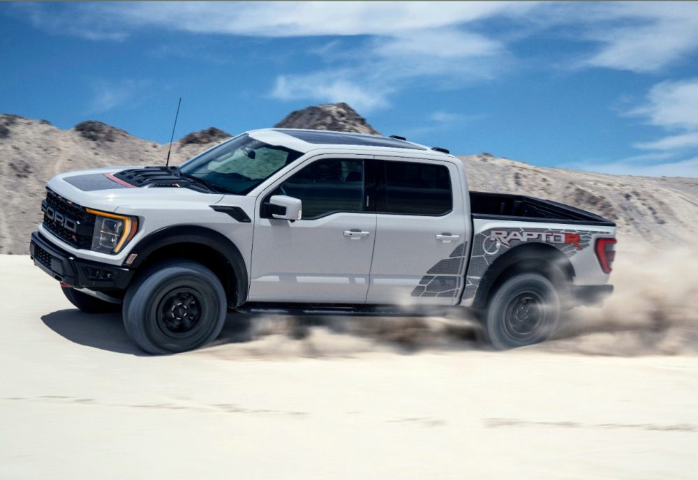 2023 F-150 Raptor R in Avalanche navigating