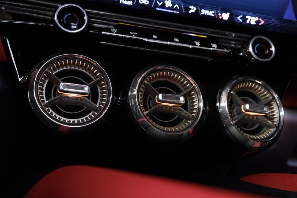 Close-up of turbine air vents in 2024 Chevrolet Blazer EV SS