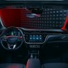 Seats, steering wheel, and dashboard of 2023 Chevrolet Bolt EUV Redline Edition