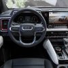 2023 GMC Canyon AT4X steering wheel, touch-screen display, and console