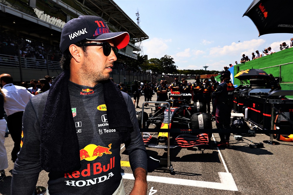 Sergio Perez at the Formula One 2021 Mexican Grand Prix