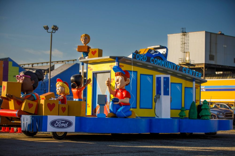 The third section of Ford's 2022 float in America's Thanksgiving Parade