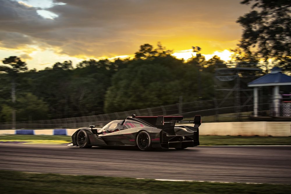 Cadillac V-LMDh race car testing