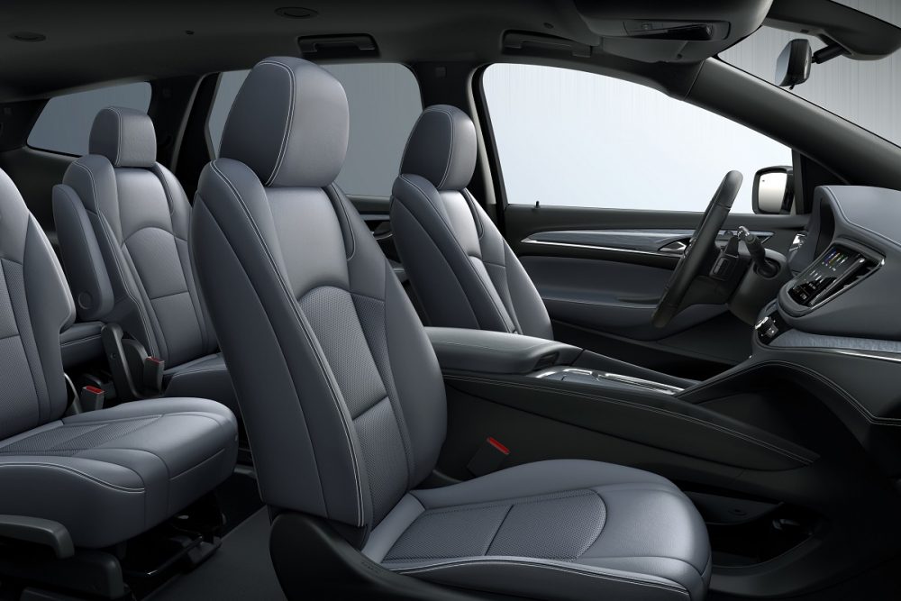 Passenger-side view of 2023 Buick Enclave interior