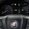 Close-up view of 2023 Buick Envision steering wheel and instrument display