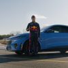 Sergio Perez with Ford Mustang MACH-E