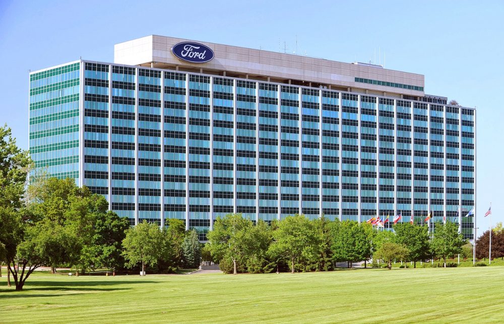 Ford Motor Company World Headquarters Building, Dearborn, Michigan, USA. | BlueOval City Road Names Pay Homage to Ford History