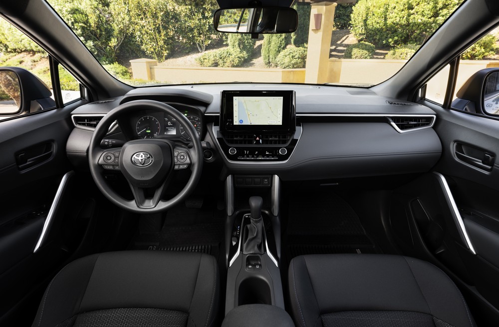 2023 Toyota Corolla Cross Hybrid S (Celestite Gray) cockpit