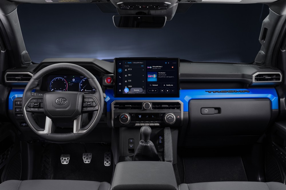 2024 Toyota Tacoma TRD Sport - blue interior accents