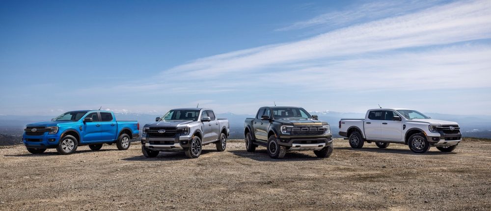 All new 2024 Ford Ranger lineup