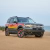 2024 Ford Bronco Sport Free Wheeling in Shadow Black on a beach