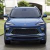 Front view of the 2024 Buick Encore GX Avenir in Ocean Blue Metallic