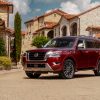 Three-quarter view of a Nissan Armada