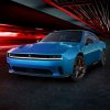 2024 Dodge Charger Daytona Scat Pack, shown in Bludicrous, one of  eight exterior color options.