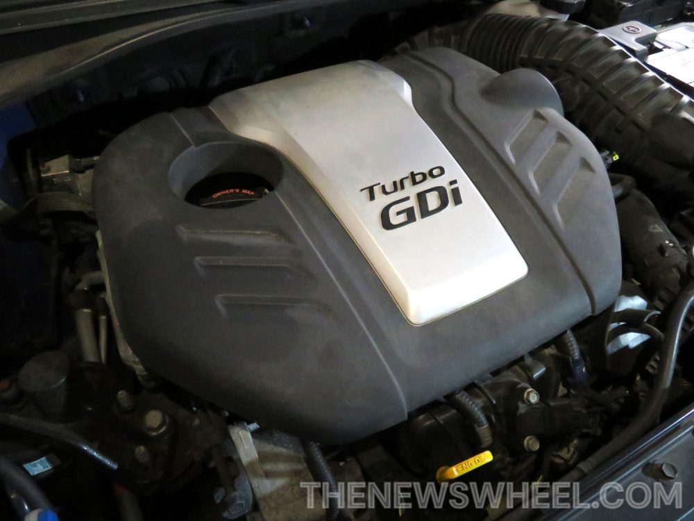 Turbocharged GDI Engine Motor Vehicle Under the Hood