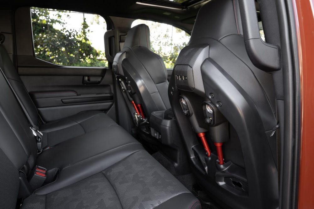 2024 Toyota Tacoma TRD Pro Black Rear Seats