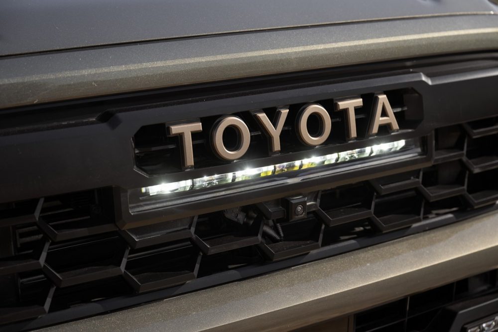 2024 Toyota Tacoma Trailhunter Bronze Oxide Front Logo