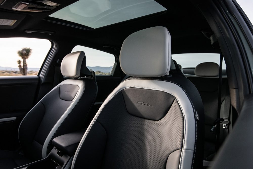 Interior shot of the front-passenger seat area of the 2025 Kia K4