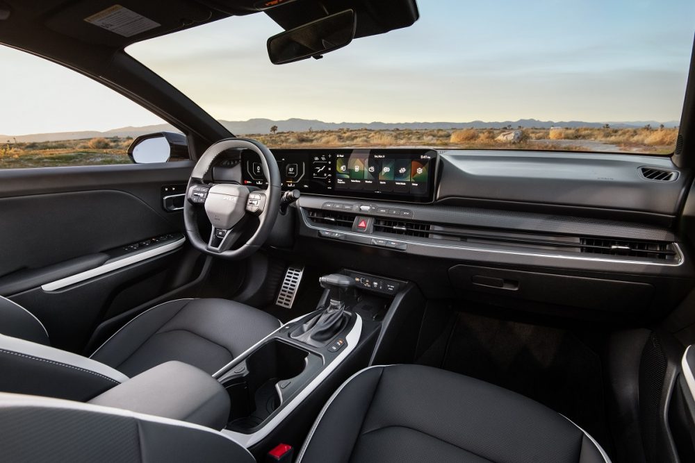 Interior shot of the front-passenger seat area of the 2025 Kia K4