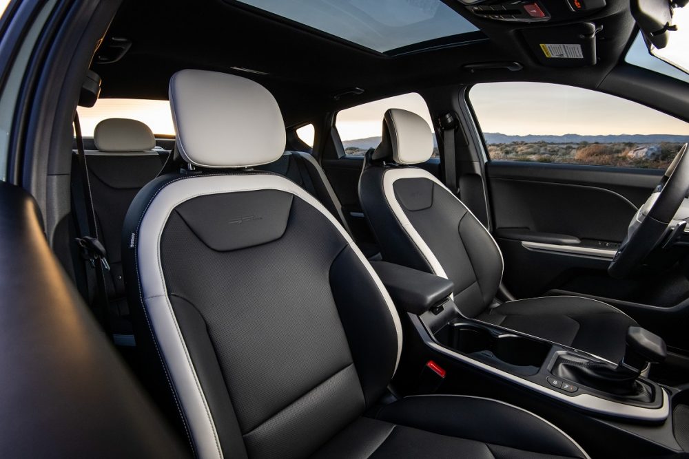 Interior shot of the front-passenger seat area of the 2025 Kia K4