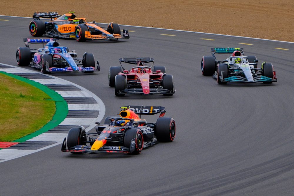 Norris, Leclerc, Perez, Hamilton, Alonso battle it out for final podium position at 2022 British Grand Prix