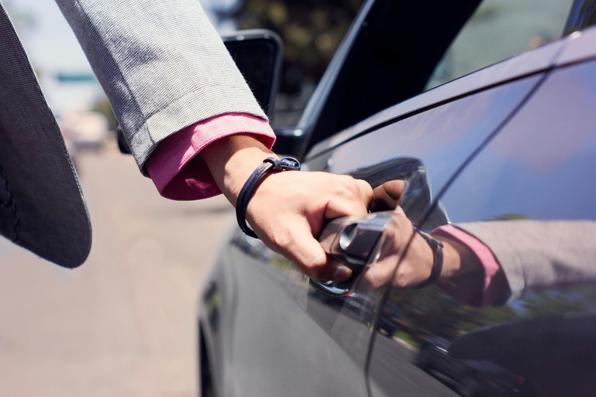 Hand Opening Car Door