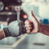 Mechanic Hand Wrench Thumbs Up Service Maintenance Repair