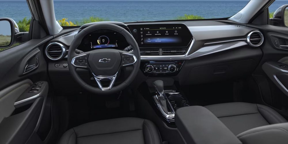 Interior view of the 2025 Chevrolet Trax cabin