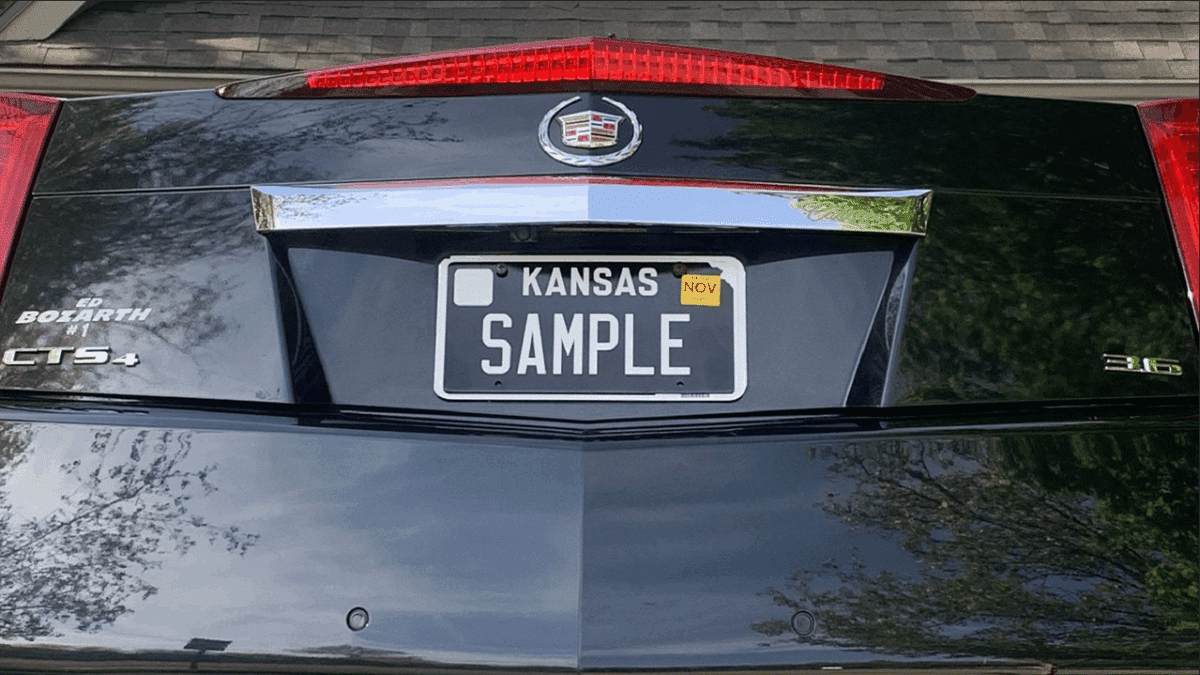 Kansas introduces new blackout license plates for drivers