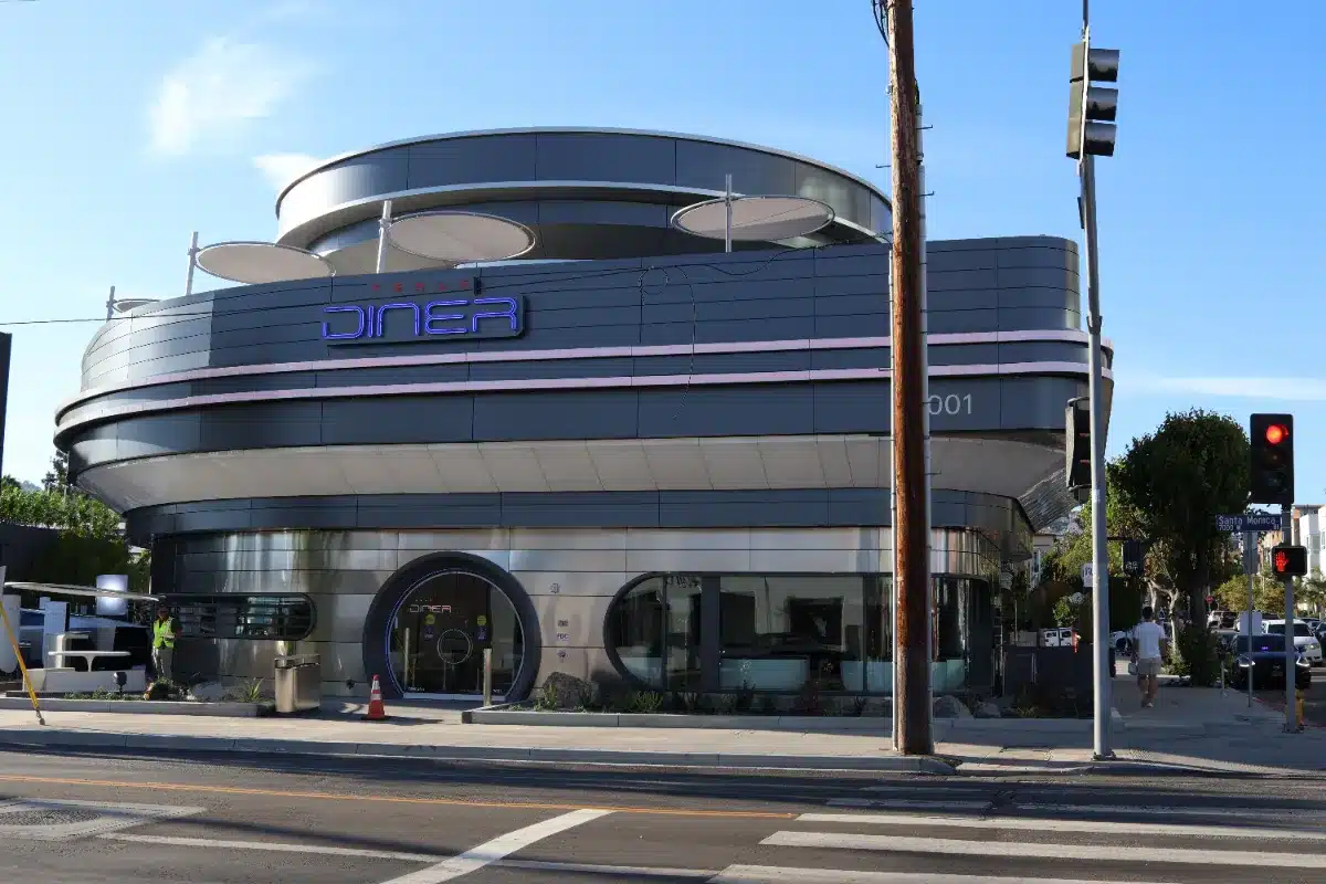 Elon Musk's Hollywood drive-in diner: A retro-futuristic experience