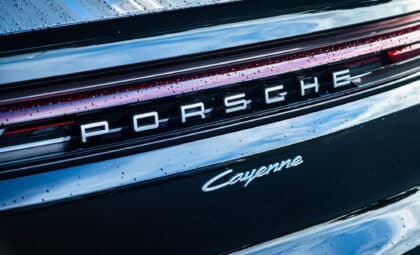 Porsche Cayenne luxury SUV front rear crest emblem logo