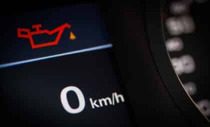 oil light symbol in a car