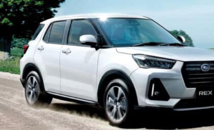A White Subaru Rex