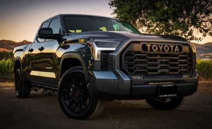 Front view of a Toyota Tundra