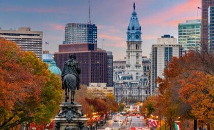 Philadelphia, Pennsylvania, United States in autumn