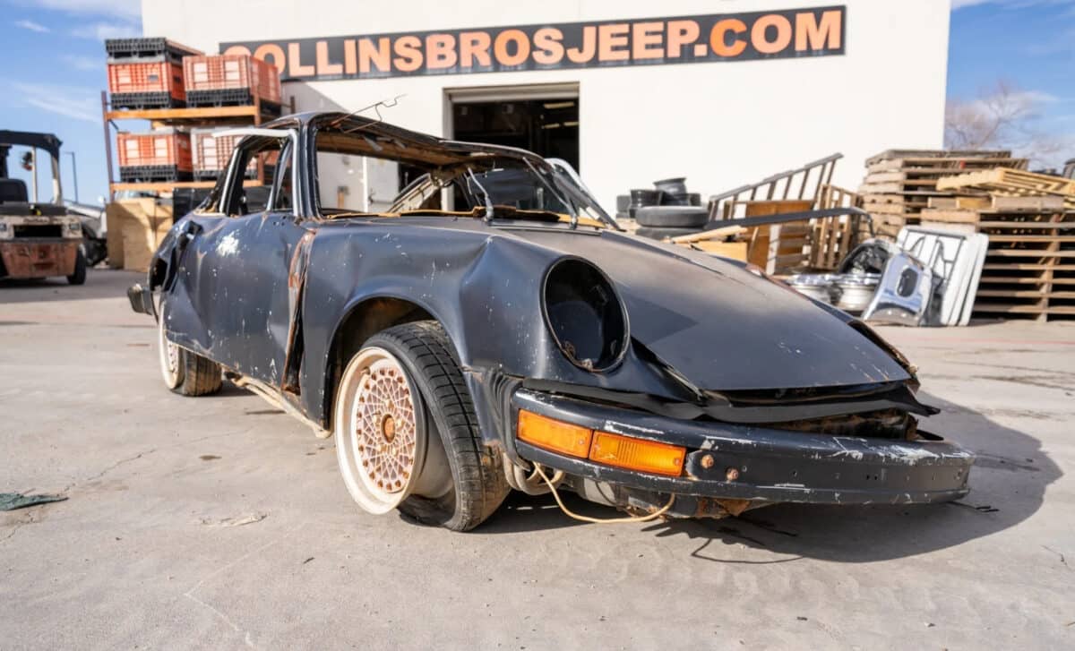 The Porsche 911S accidentally buried years ago