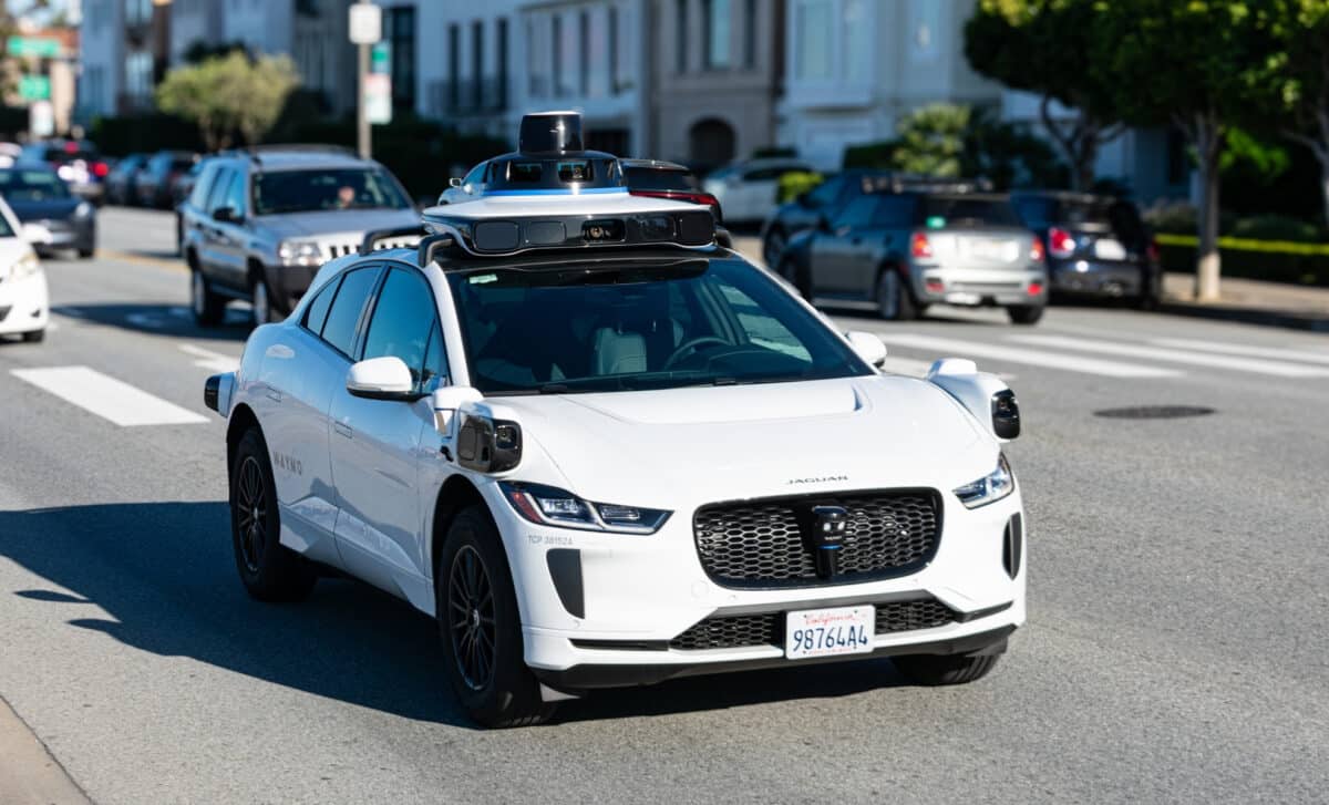 The Waymo One Jaguar driverless car
