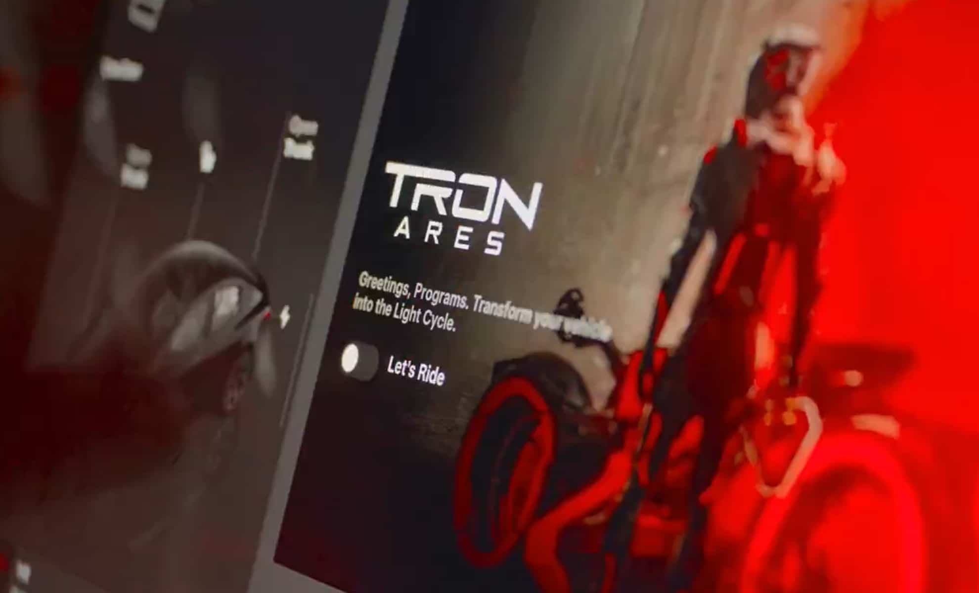 The new ad on the Tesla car screen