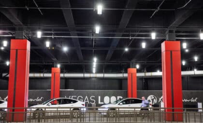 station de The Boring Company du Vegas Loop